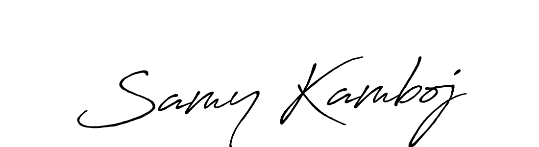 This is the best signature style for the Samy Kamboj name. Also you like these signature font (Antro_Vectra_Bolder). Mix name signature. Samy Kamboj signature style 7 images and pictures png