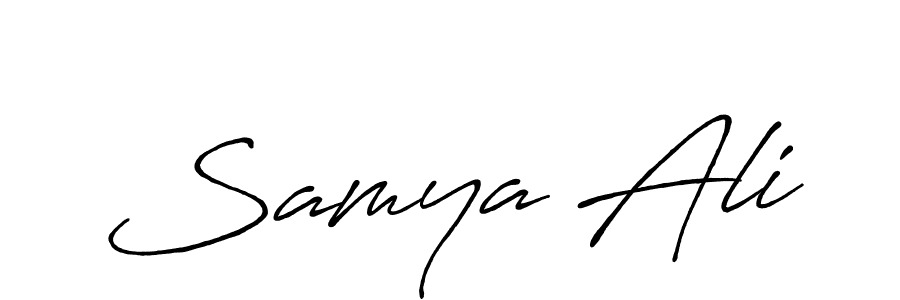 Also we have Samya Ali name is the best signature style. Create professional handwritten signature collection using Antro_Vectra_Bolder autograph style. Samya Ali signature style 7 images and pictures png