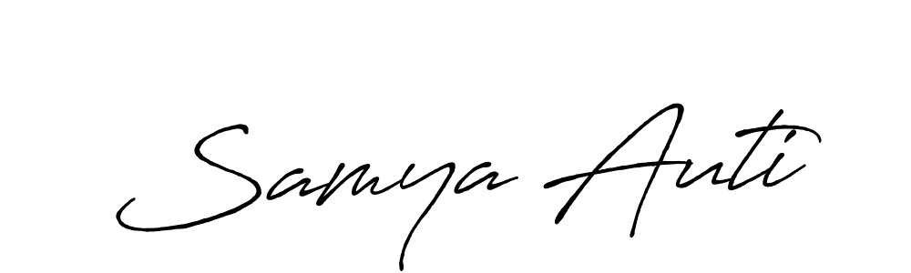 This is the best signature style for the Samya Auti name. Also you like these signature font (Antro_Vectra_Bolder). Mix name signature. Samya Auti signature style 7 images and pictures png