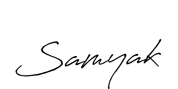 How to make Samyak signature? Antro_Vectra_Bolder is a professional autograph style. Create handwritten signature for Samyak name. Samyak signature style 7 images and pictures png
