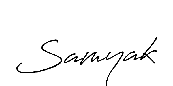 Create a beautiful signature design for name Samyak. With this signature (Antro_Vectra_Bolder) fonts, you can make a handwritten signature for free. Samyak signature style 7 images and pictures png
