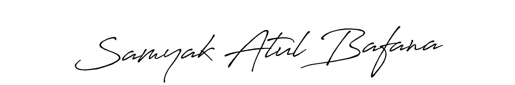 Make a short Samyak Atul Bafana signature style. Manage your documents anywhere anytime using Antro_Vectra_Bolder. Create and add eSignatures, submit forms, share and send files easily. Samyak Atul Bafana signature style 7 images and pictures png