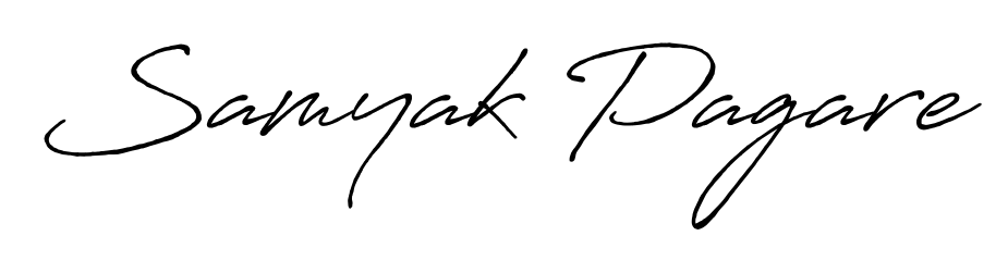 Practice writing Samyak Pagare with the flow of Antro_Vectra_Bolder lettering. A fantastic source of inspiration for developing your personal signature style. Samyak Pagare signature style 7 images and pictures png
