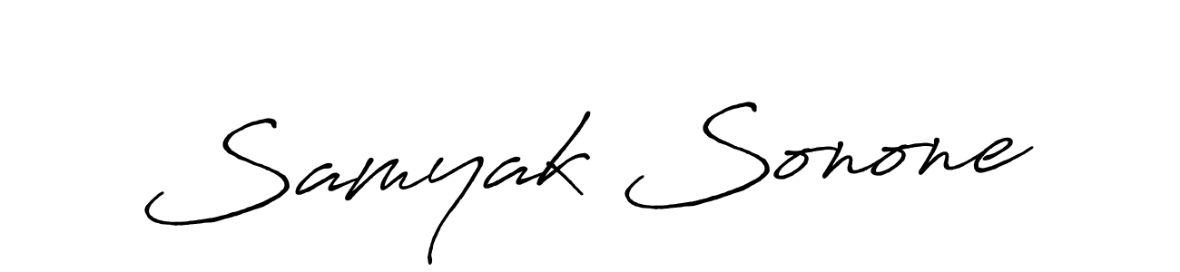 Similarly Antro_Vectra_Bolder is the best handwritten signature design. Signature creator online .You can use it as an online autograph creator for name Samyak Sonone. Samyak Sonone signature style 7 images and pictures png