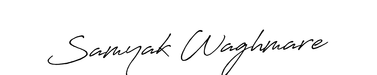 Make a beautiful signature design for name Samyak Waghmare. Use this online signature maker to create a handwritten signature for free. Samyak Waghmare signature style 7 images and pictures png