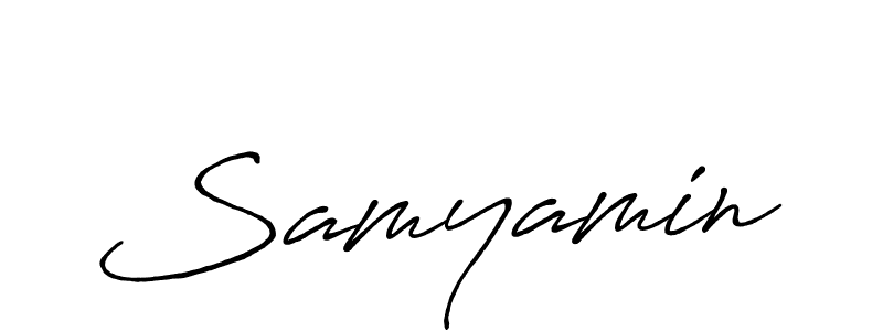 Make a beautiful signature design for name Samyamin. Use this online signature maker to create a handwritten signature for free. Samyamin signature style 7 images and pictures png