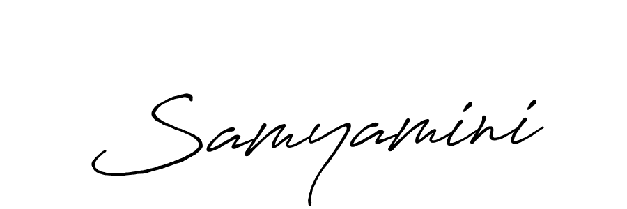 Also we have Samyamini name is the best signature style. Create professional handwritten signature collection using Antro_Vectra_Bolder autograph style. Samyamini signature style 7 images and pictures png