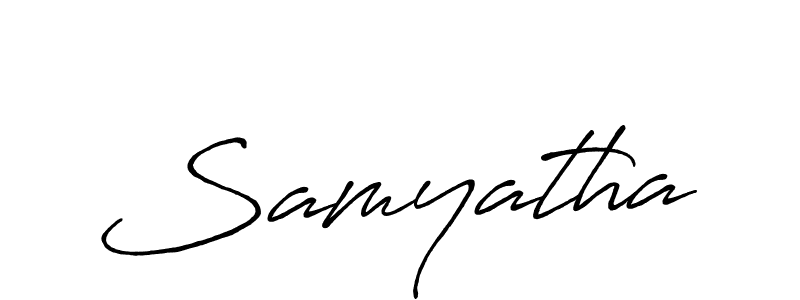 Make a beautiful signature design for name Samyatha. Use this online signature maker to create a handwritten signature for free. Samyatha signature style 7 images and pictures png