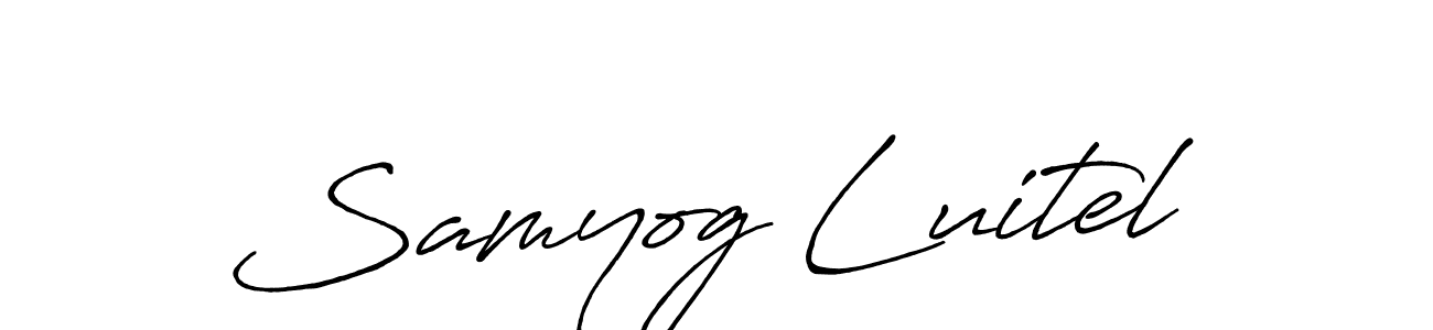 Make a short Samyog Luitel signature style. Manage your documents anywhere anytime using Antro_Vectra_Bolder. Create and add eSignatures, submit forms, share and send files easily. Samyog Luitel signature style 7 images and pictures png