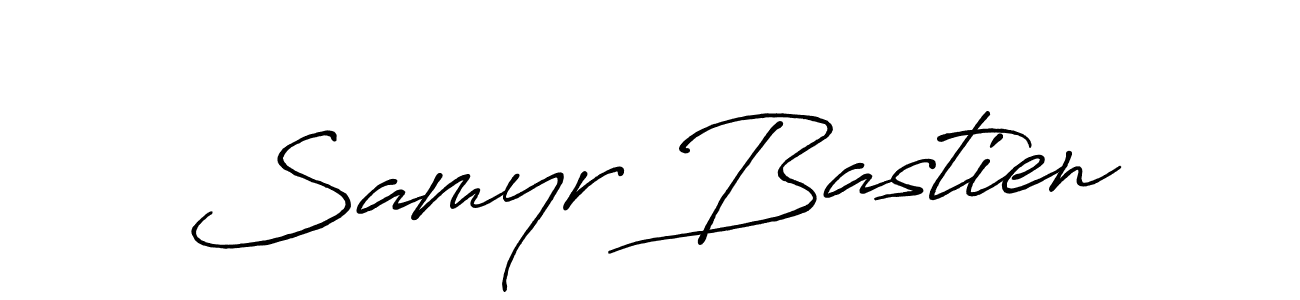It looks lik you need a new signature style for name Samyr Bastien. Design unique handwritten (Antro_Vectra_Bolder) signature with our free signature maker in just a few clicks. Samyr Bastien signature style 7 images and pictures png