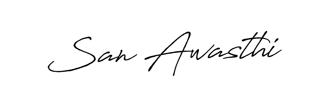 Make a beautiful signature design for name San Awasthi. Use this online signature maker to create a handwritten signature for free. San Awasthi signature style 7 images and pictures png