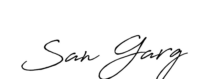 It looks lik you need a new signature style for name San Garg. Design unique handwritten (Antro_Vectra_Bolder) signature with our free signature maker in just a few clicks. San Garg signature style 7 images and pictures png