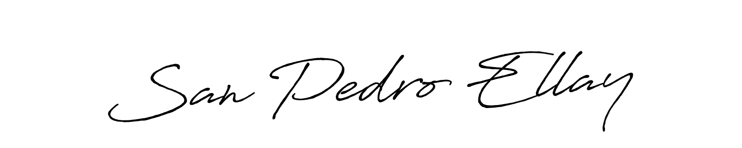 Make a beautiful signature design for name San Pedro Ellay. Use this online signature maker to create a handwritten signature for free. San Pedro Ellay signature style 7 images and pictures png