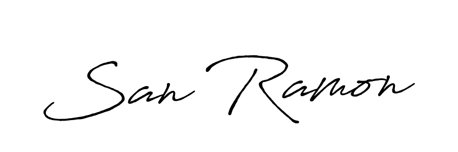Once you've used our free online signature maker to create your best signature Antro_Vectra_Bolder style, it's time to enjoy all of the benefits that San Ramon name signing documents. San Ramon signature style 7 images and pictures png