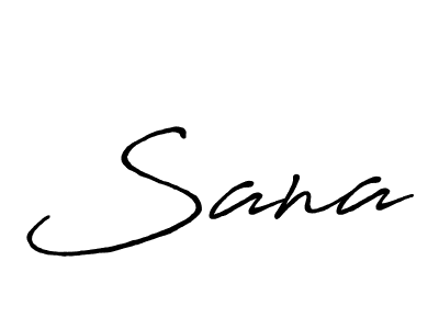 How to make Sana signature? Antro_Vectra_Bolder is a professional autograph style. Create handwritten signature for Sana name. Sana signature style 7 images and pictures png