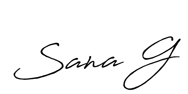This is the best signature style for the Sana G name. Also you like these signature font (Antro_Vectra_Bolder). Mix name signature. Sana G signature style 7 images and pictures png