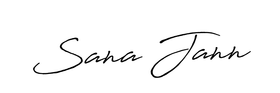 How to make Sana Jann signature? Antro_Vectra_Bolder is a professional autograph style. Create handwritten signature for Sana Jann name. Sana Jann signature style 7 images and pictures png