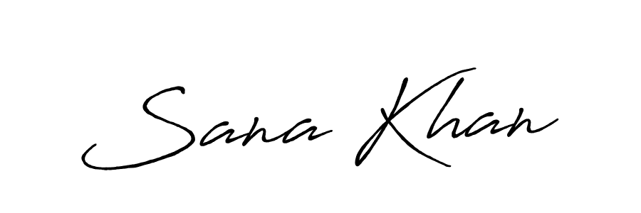 Make a beautiful signature design for name Sana Khan. With this signature (Antro_Vectra_Bolder) style, you can create a handwritten signature for free. Sana Khan signature style 7 images and pictures png