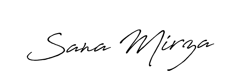 How to make Sana Mirza signature? Antro_Vectra_Bolder is a professional autograph style. Create handwritten signature for Sana Mirza name. Sana Mirza signature style 7 images and pictures png