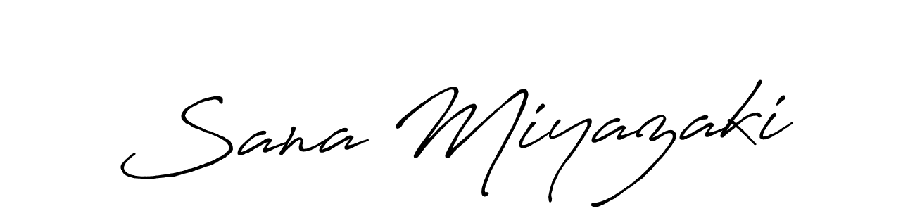 Use a signature maker to create a handwritten signature online. With this signature software, you can design (Antro_Vectra_Bolder) your own signature for name Sana Miyazaki. Sana Miyazaki signature style 7 images and pictures png