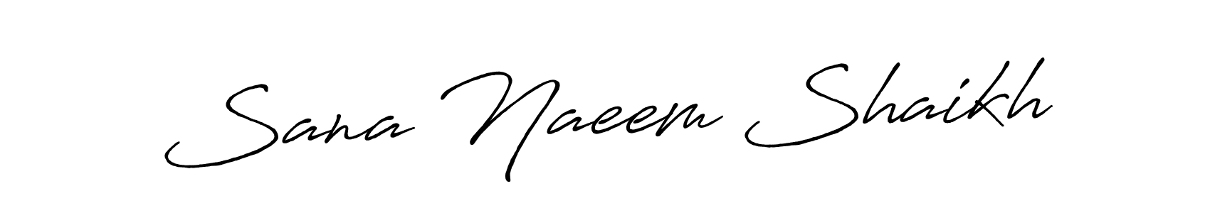 Sana Naeem Shaikh stylish signature style. Best Handwritten Sign (Antro_Vectra_Bolder) for my name. Handwritten Signature Collection Ideas for my name Sana Naeem Shaikh. Sana Naeem Shaikh signature style 7 images and pictures png