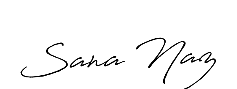 Create a beautiful signature design for name Sana Naz. With this signature (Antro_Vectra_Bolder) fonts, you can make a handwritten signature for free. Sana Naz signature style 7 images and pictures png