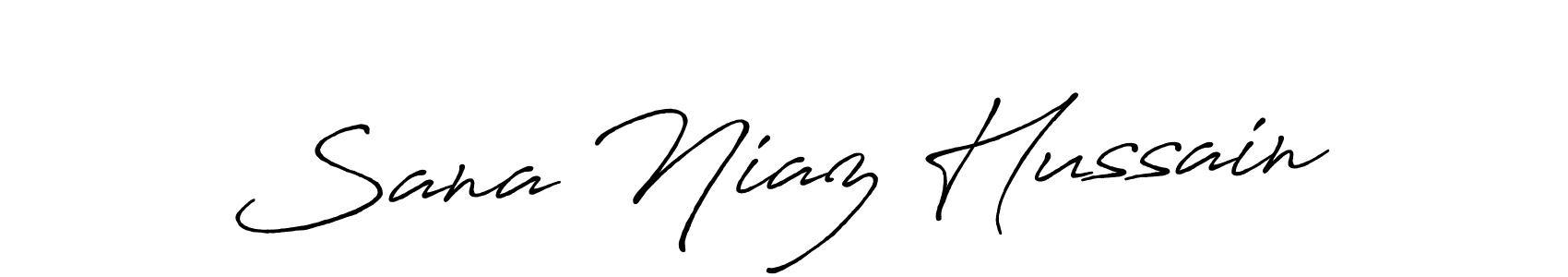 Use a signature maker to create a handwritten signature online. With this signature software, you can design (Antro_Vectra_Bolder) your own signature for name Sana Niaz Hussain. Sana Niaz Hussain signature style 7 images and pictures png