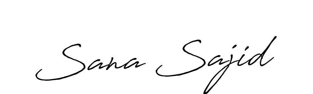 This is the best signature style for the Sana Sajid name. Also you like these signature font (Antro_Vectra_Bolder). Mix name signature. Sana Sajid signature style 7 images and pictures png