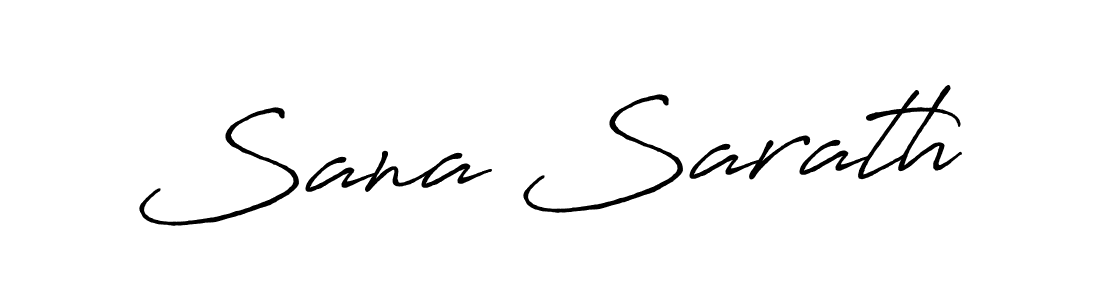 How to make Sana Sarath name signature. Use Antro_Vectra_Bolder style for creating short signs online. This is the latest handwritten sign. Sana Sarath signature style 7 images and pictures png