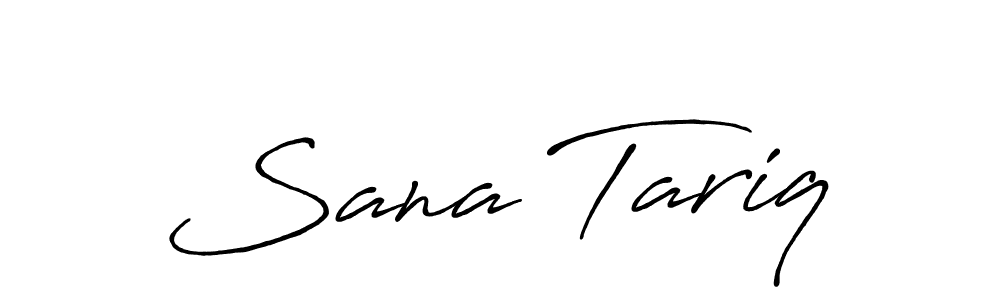 if you are searching for the best signature style for your name Sana Tariq. so please give up your signature search. here we have designed multiple signature styles  using Antro_Vectra_Bolder. Sana Tariq signature style 7 images and pictures png