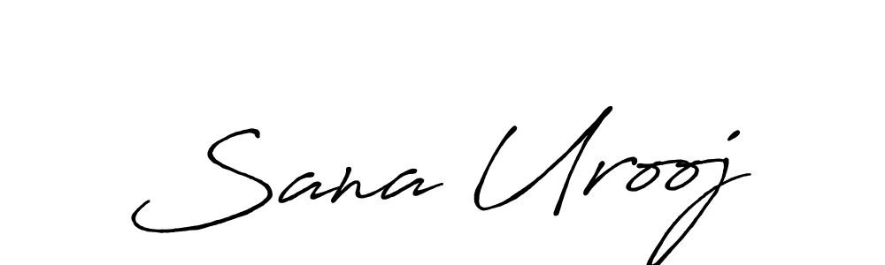 Design your own signature with our free online signature maker. With this signature software, you can create a handwritten (Antro_Vectra_Bolder) signature for name Sana Urooj. Sana Urooj signature style 7 images and pictures png