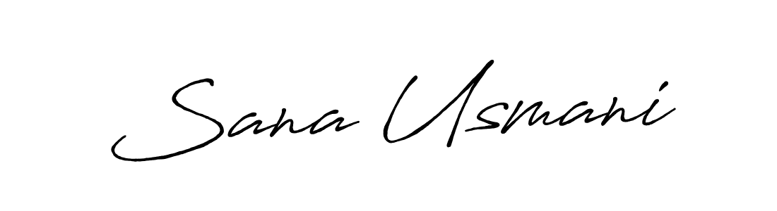 It looks lik you need a new signature style for name Sana Usmani. Design unique handwritten (Antro_Vectra_Bolder) signature with our free signature maker in just a few clicks. Sana Usmani signature style 7 images and pictures png