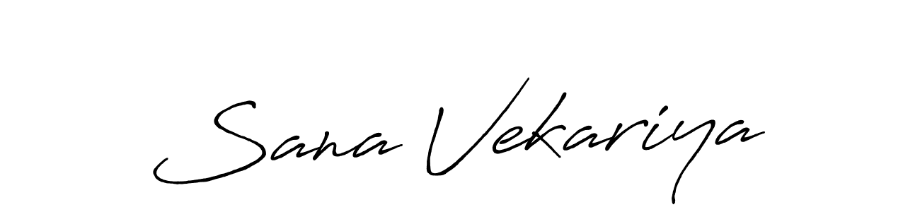 Also we have Sana Vekariya name is the best signature style. Create professional handwritten signature collection using Antro_Vectra_Bolder autograph style. Sana Vekariya signature style 7 images and pictures png
