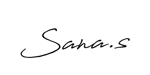 Make a beautiful signature design for name Sana.s. With this signature (Antro_Vectra_Bolder) style, you can create a handwritten signature for free. Sana.s signature style 7 images and pictures png