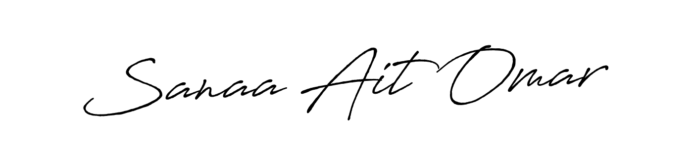 Design your own signature with our free online signature maker. With this signature software, you can create a handwritten (Antro_Vectra_Bolder) signature for name Sanaa Ait Omar. Sanaa Ait Omar signature style 7 images and pictures png