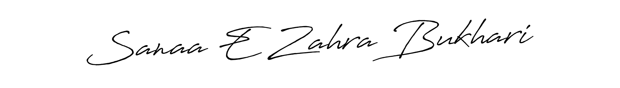 Also we have Sanaa E Zahra Bukhari name is the best signature style. Create professional handwritten signature collection using Antro_Vectra_Bolder autograph style. Sanaa E Zahra Bukhari signature style 7 images and pictures png