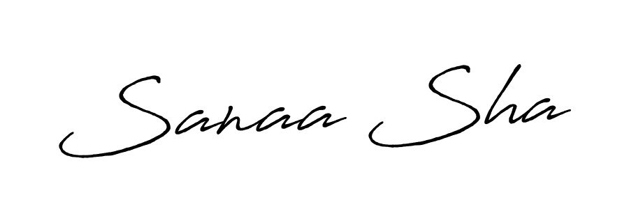 Sanaa Sha stylish signature style. Best Handwritten Sign (Antro_Vectra_Bolder) for my name. Handwritten Signature Collection Ideas for my name Sanaa Sha. Sanaa Sha signature style 7 images and pictures png