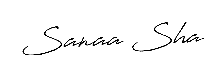 Design your own signature with our free online signature maker. With this signature software, you can create a handwritten (Antro_Vectra_Bolder) signature for name Sanaa Sha. Sanaa Sha signature style 7 images and pictures png