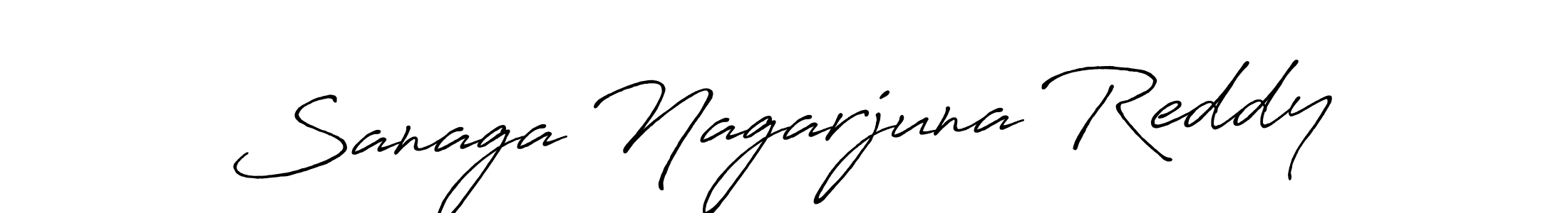 Design your own signature with our free online signature maker. With this signature software, you can create a handwritten (Antro_Vectra_Bolder) signature for name Sanaga Nagarjuna Reddy. Sanaga Nagarjuna Reddy signature style 7 images and pictures png