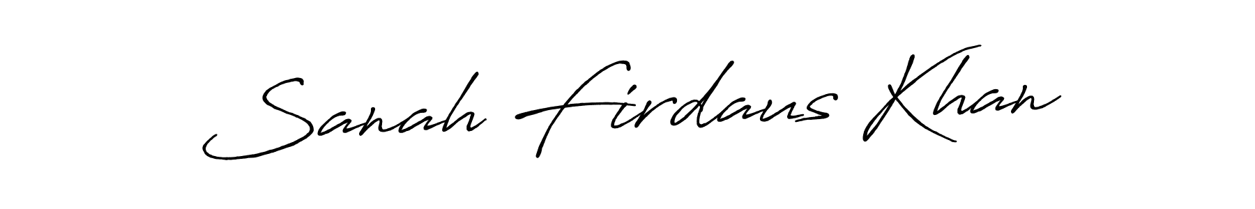 This is the best signature style for the Sanah Firdaus Khan name. Also you like these signature font (Antro_Vectra_Bolder). Mix name signature. Sanah Firdaus Khan signature style 7 images and pictures png