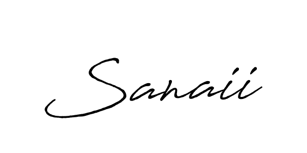 It looks lik you need a new signature style for name Sanaii. Design unique handwritten (Antro_Vectra_Bolder) signature with our free signature maker in just a few clicks. Sanaii signature style 7 images and pictures png