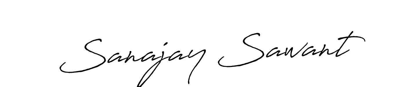Create a beautiful signature design for name Sanajay Sawant. With this signature (Antro_Vectra_Bolder) fonts, you can make a handwritten signature for free. Sanajay Sawant signature style 7 images and pictures png
