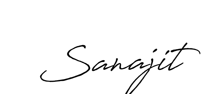 Use a signature maker to create a handwritten signature online. With this signature software, you can design (Antro_Vectra_Bolder) your own signature for name Sanajit. Sanajit signature style 7 images and pictures png