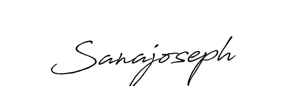 Make a beautiful signature design for name Sanajoseph. With this signature (Antro_Vectra_Bolder) style, you can create a handwritten signature for free. Sanajoseph signature style 7 images and pictures png