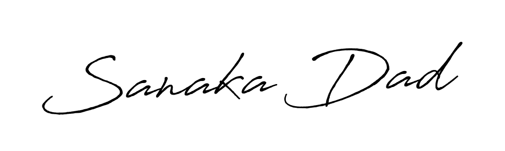 Once you've used our free online signature maker to create your best signature Antro_Vectra_Bolder style, it's time to enjoy all of the benefits that Sanaka Dad name signing documents. Sanaka Dad signature style 7 images and pictures png