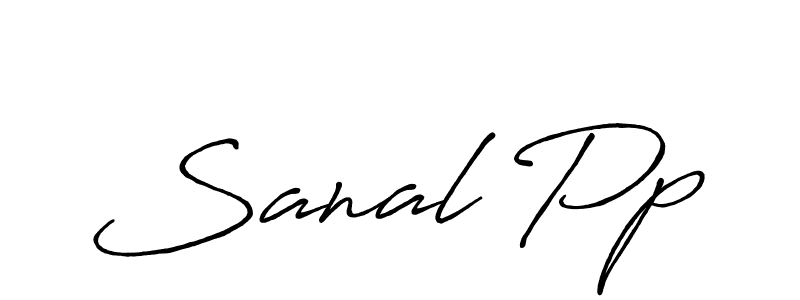 Similarly Antro_Vectra_Bolder is the best handwritten signature design. Signature creator online .You can use it as an online autograph creator for name Sanal Pp. Sanal Pp signature style 7 images and pictures png