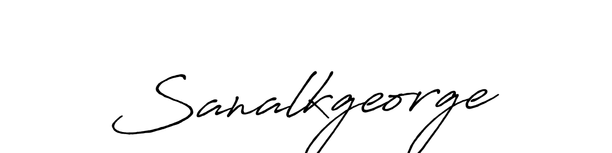 How to Draw Sanalkgeorge signature style? Antro_Vectra_Bolder is a latest design signature styles for name Sanalkgeorge. Sanalkgeorge signature style 7 images and pictures png