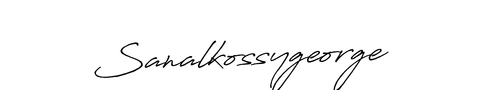 The best way (Antro_Vectra_Bolder) to make a short signature is to pick only two or three words in your name. The name Sanalkossygeorge include a total of six letters. For converting this name. Sanalkossygeorge signature style 7 images and pictures png