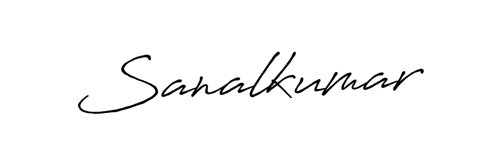 Also we have Sanalkumar name is the best signature style. Create professional handwritten signature collection using Antro_Vectra_Bolder autograph style. Sanalkumar signature style 7 images and pictures png