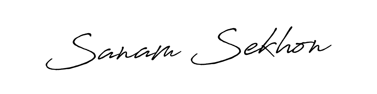 The best way (Antro_Vectra_Bolder) to make a short signature is to pick only two or three words in your name. The name Sanam Sekhon include a total of six letters. For converting this name. Sanam Sekhon signature style 7 images and pictures png